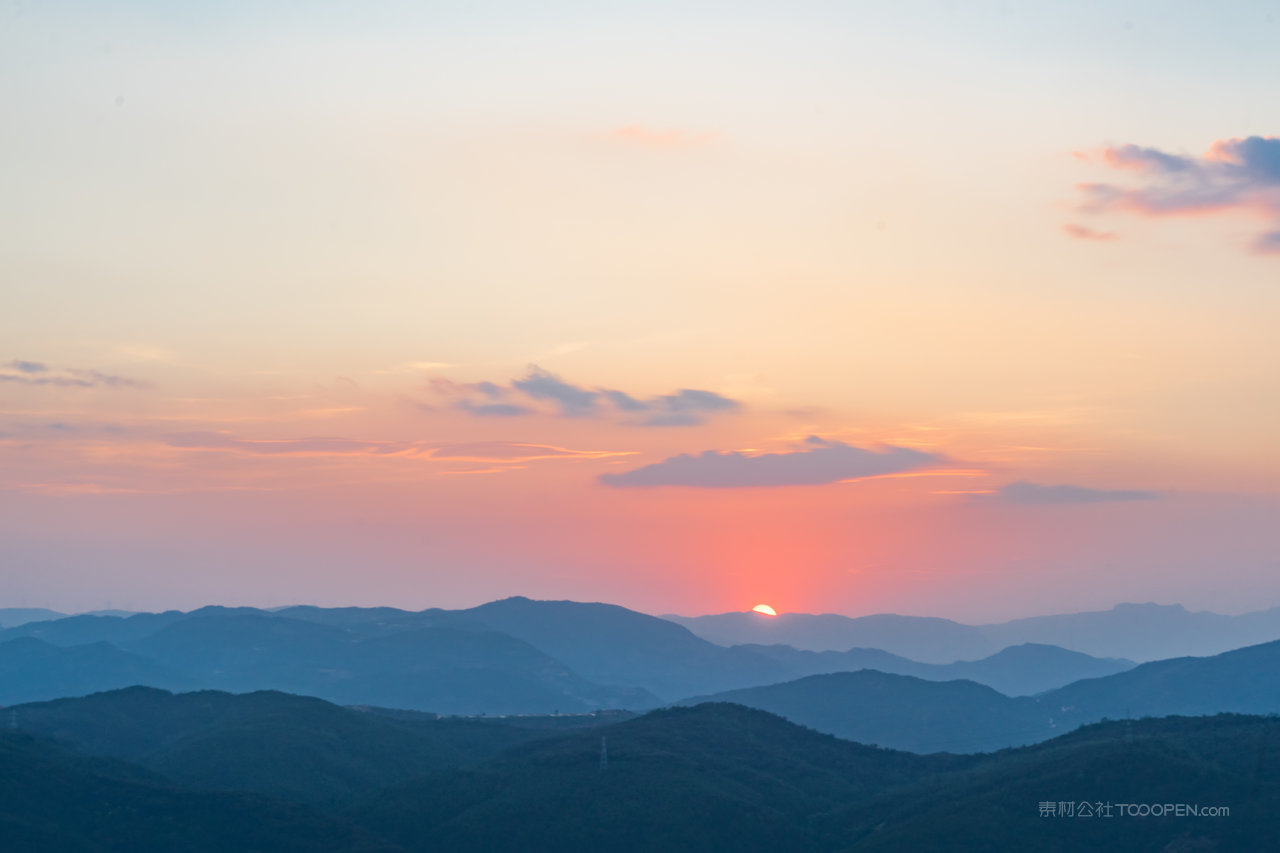昆明长虫山日落