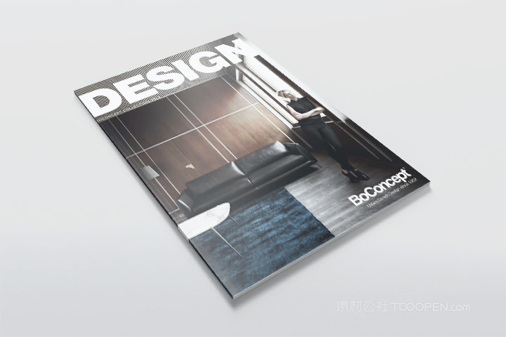 胶装家居生活杂志细节样机 (7)