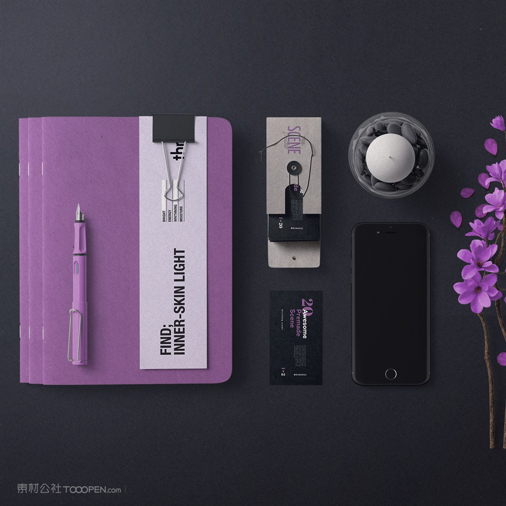 笔记本名片标签手机样机