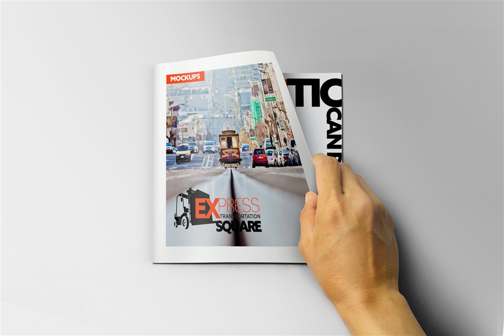 方形画册宣传册杂志样机