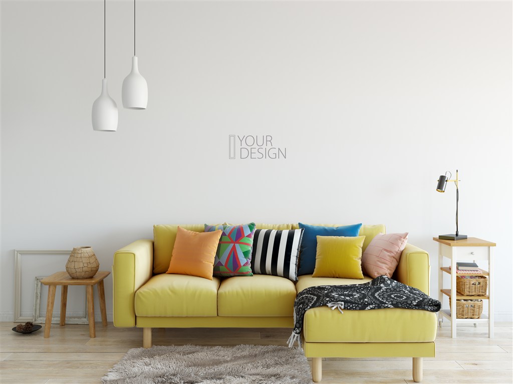 装饰画壁纸展示样机模板PSD分层素材