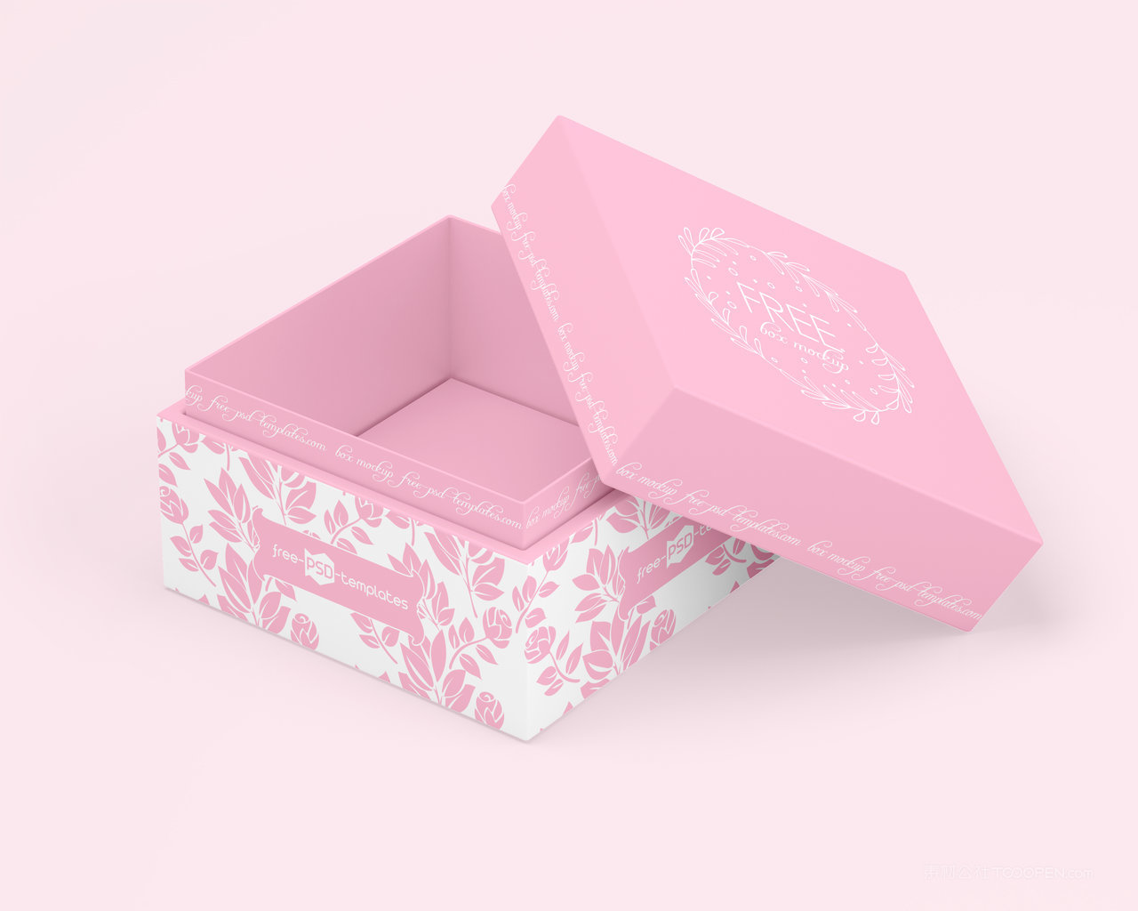 精美包装礼品纸盒样机psd素材包装盒盒子psd分层设计素材