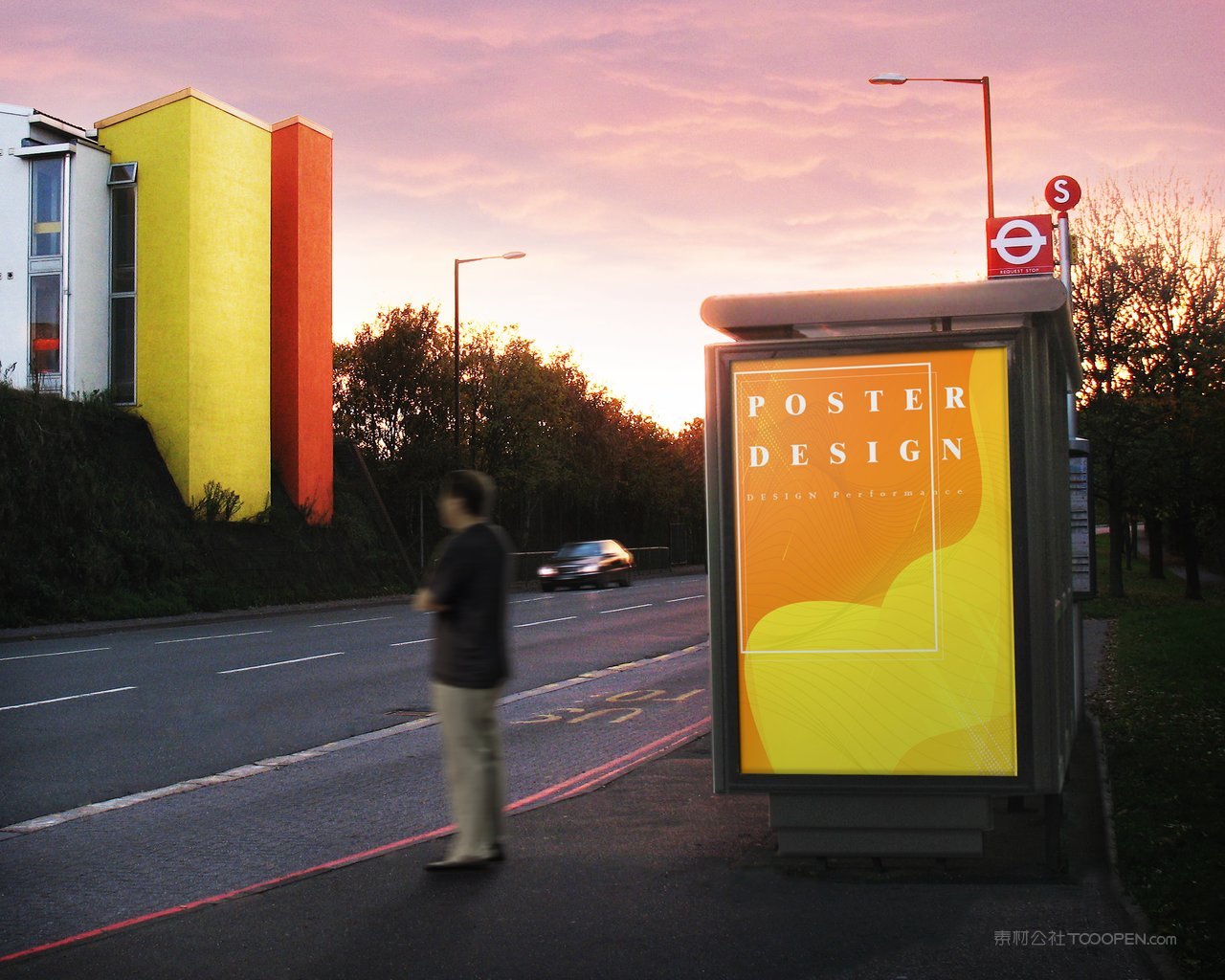 户外灯箱海报场景样机 (51)