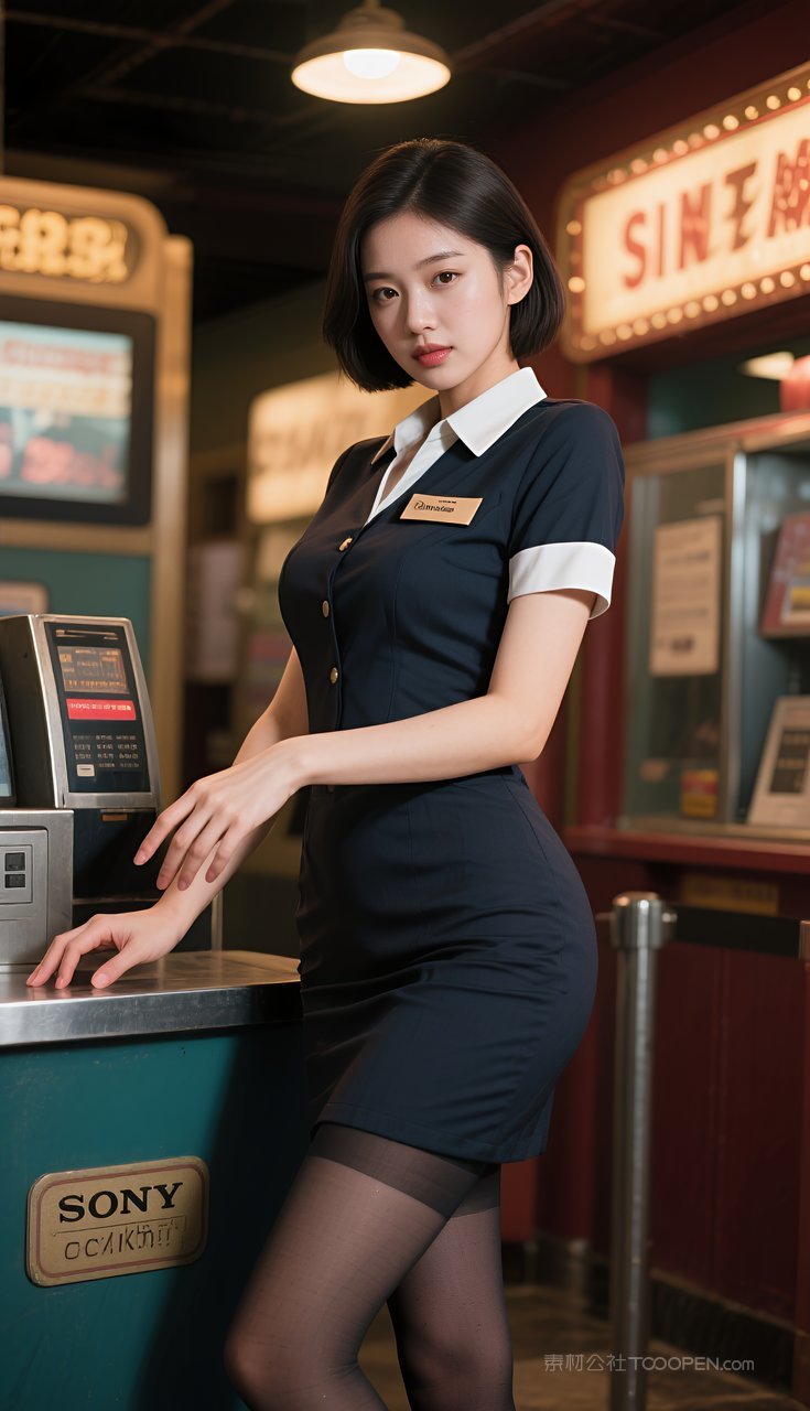 长腿美腿制服性感职业丝袜美女短裙