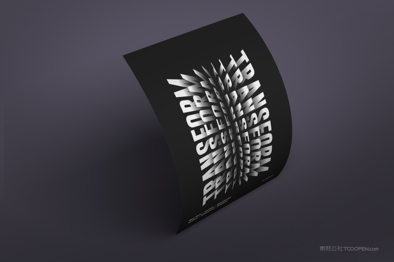 潮流海报展示场景样机 (1)