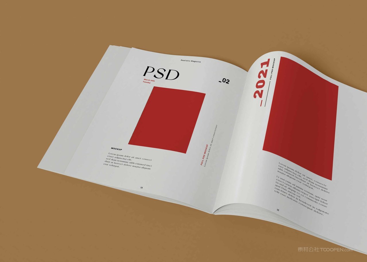 翻页杂志样机模板