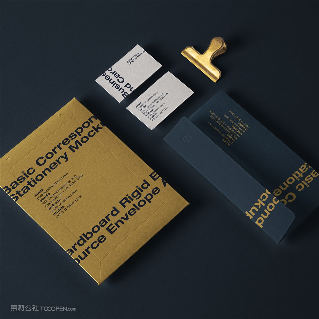 高档办公用品vi贴图样机