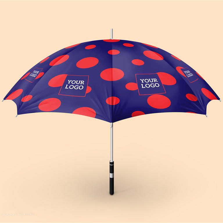雨伞太阳伞伞模型广告伞遮阳礼品伞PSD样机设计智能贴图