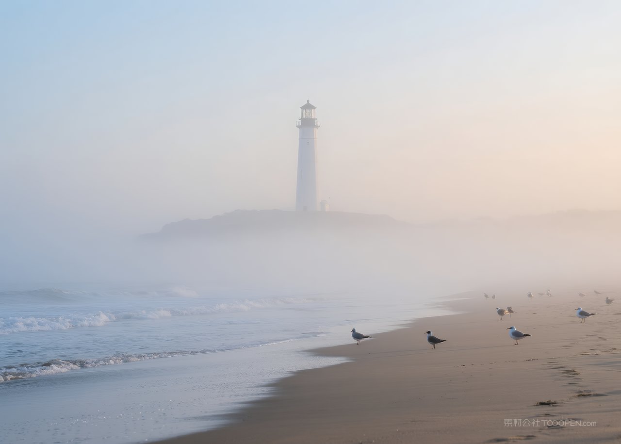 风景唯美海边大海海景天空自然
