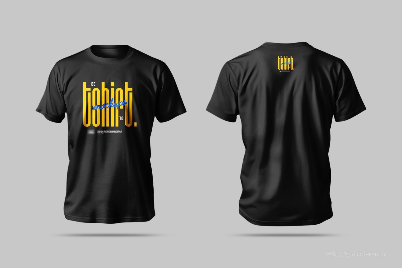 男士短袖t恤样机