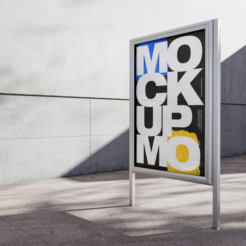 广告牌海报样机