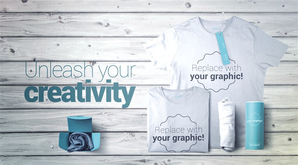 圆领短袖T恤包装样机