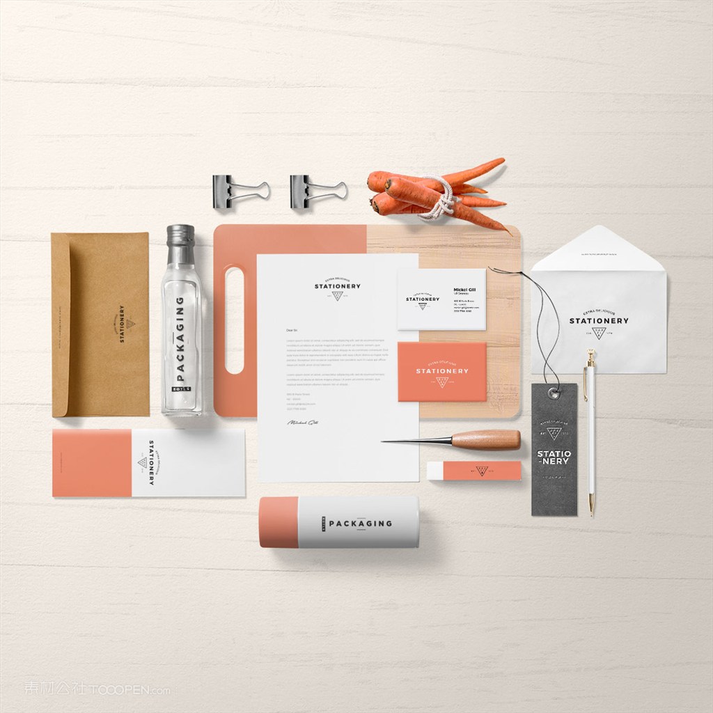 时尚女性品牌vi样机素材