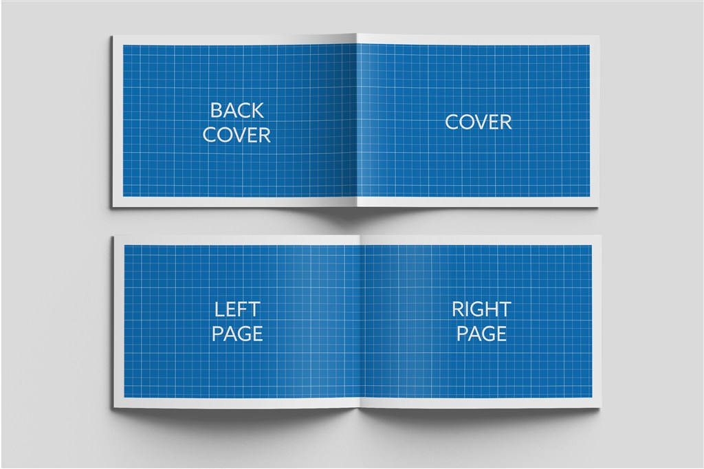 横版宣传册画册杂志封面内页样机