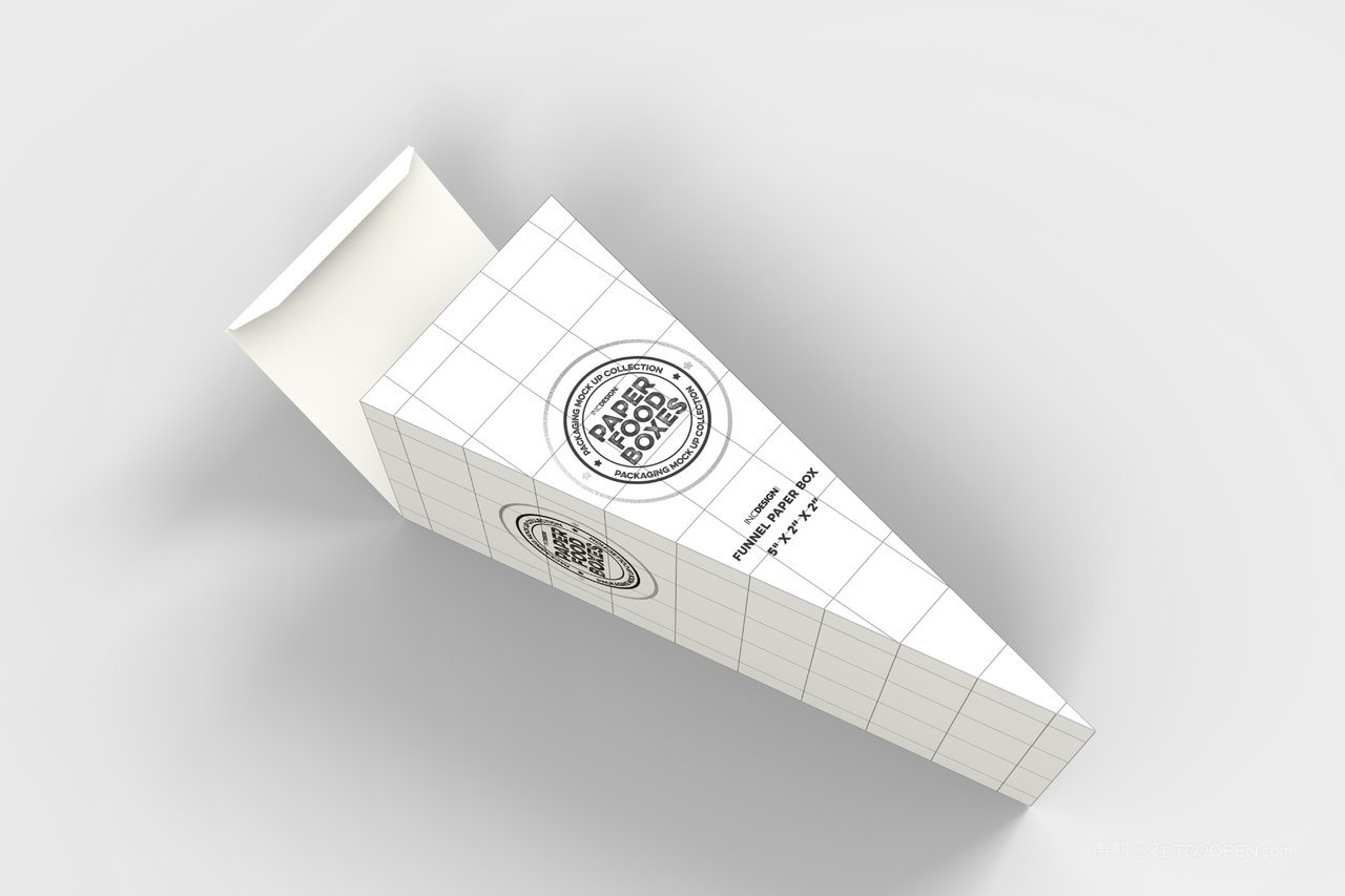 鸡米花包装盒品牌食品纸质包装贴图样机 (7)