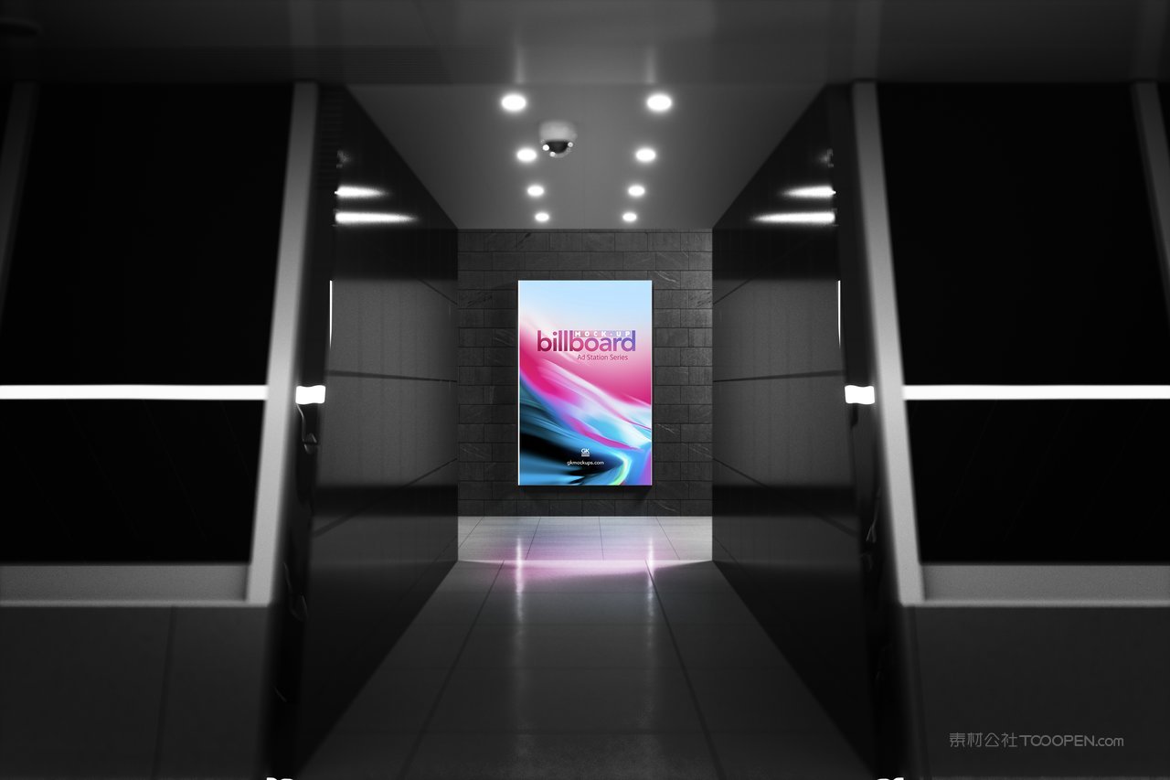 商场灯箱广告牌样机