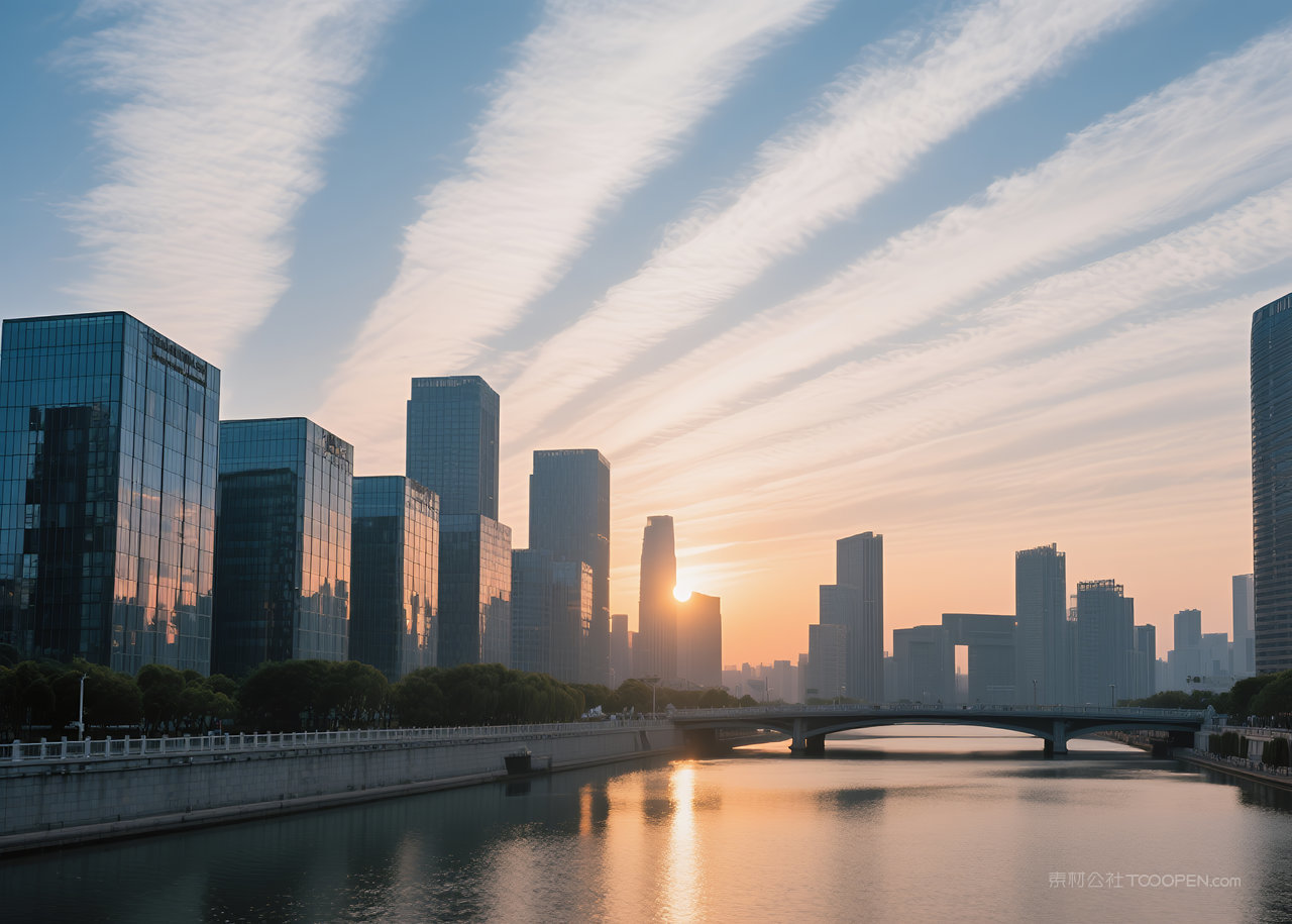 云彩唯美风光云层美丽日出天空自然风景
