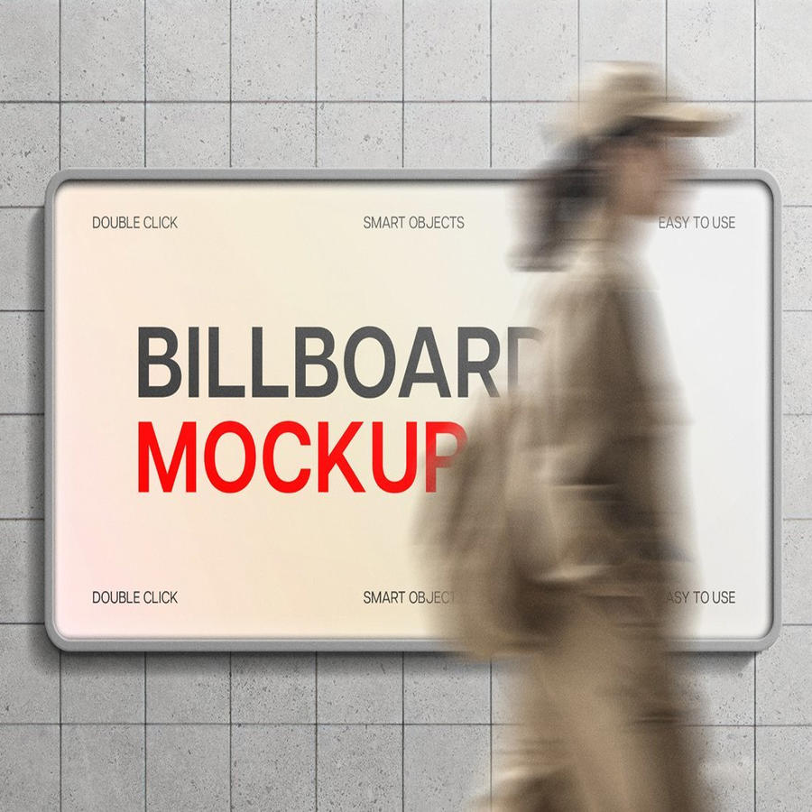 灯箱广告牌样机