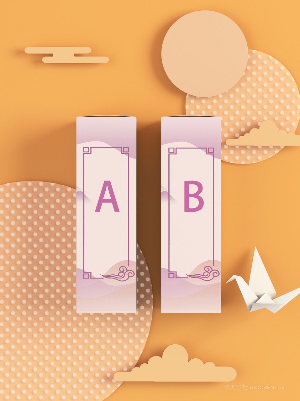 中国潮文创贺岁年货礼盒装口红套装样机  (2)