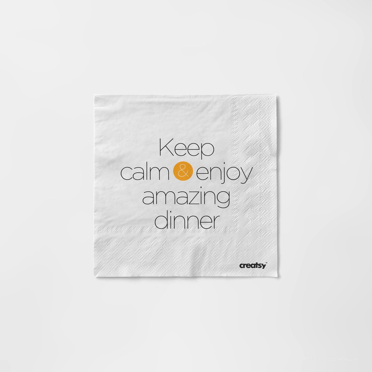 餐巾纸餐饮品牌纸巾效果图展示vi样机 (11)