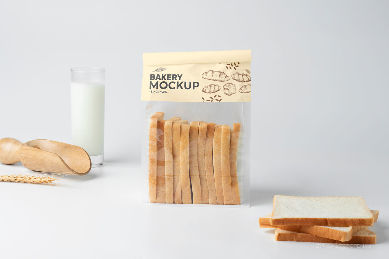 【2119期】糕点切片面包透明包装袋样机 (3)