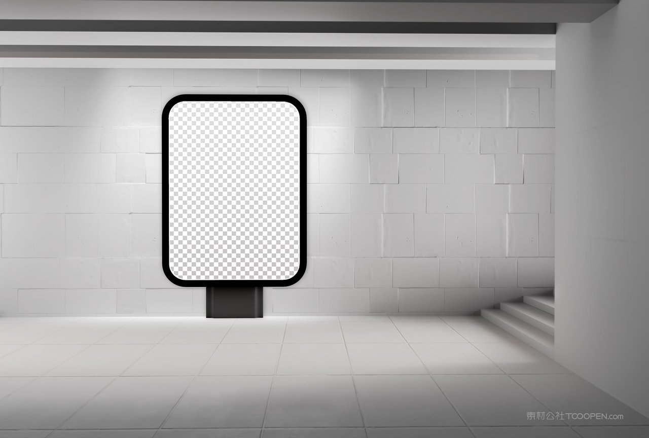 地铁口广告屏样机