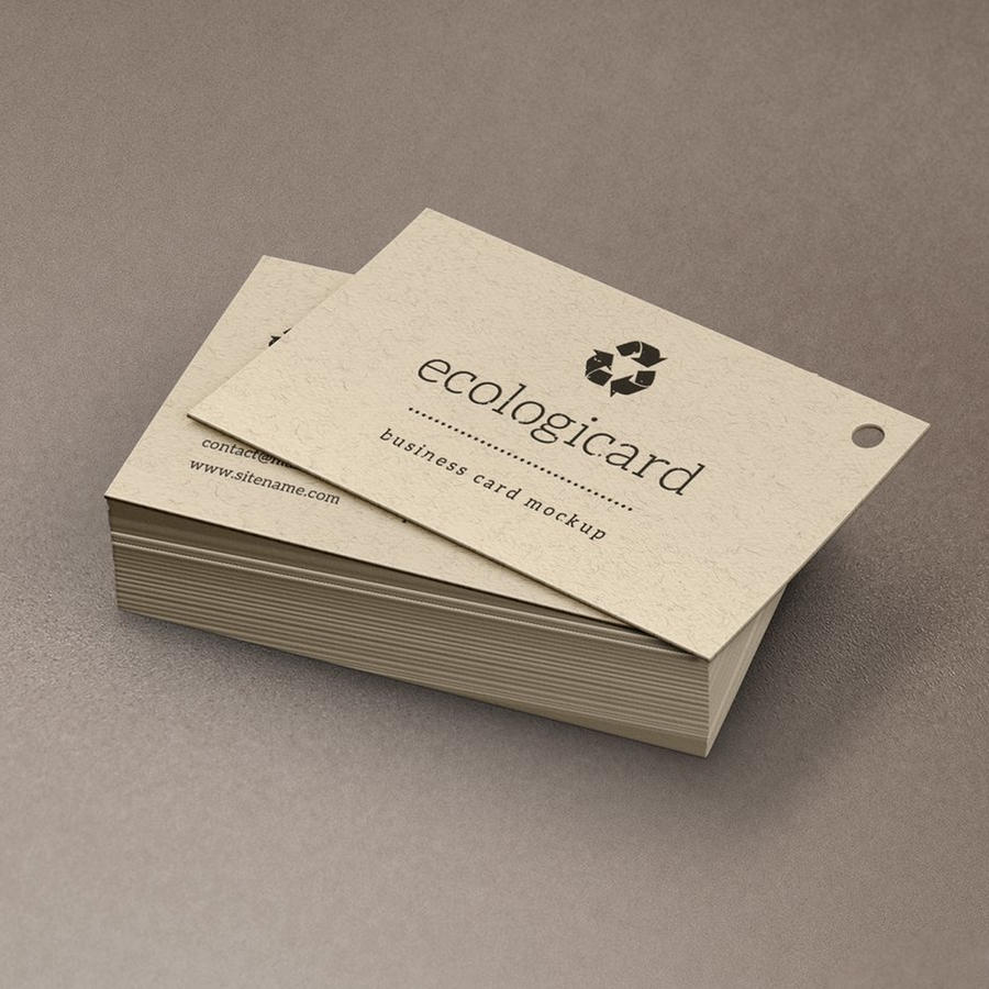 简洁背景名片贴图样机 (7)