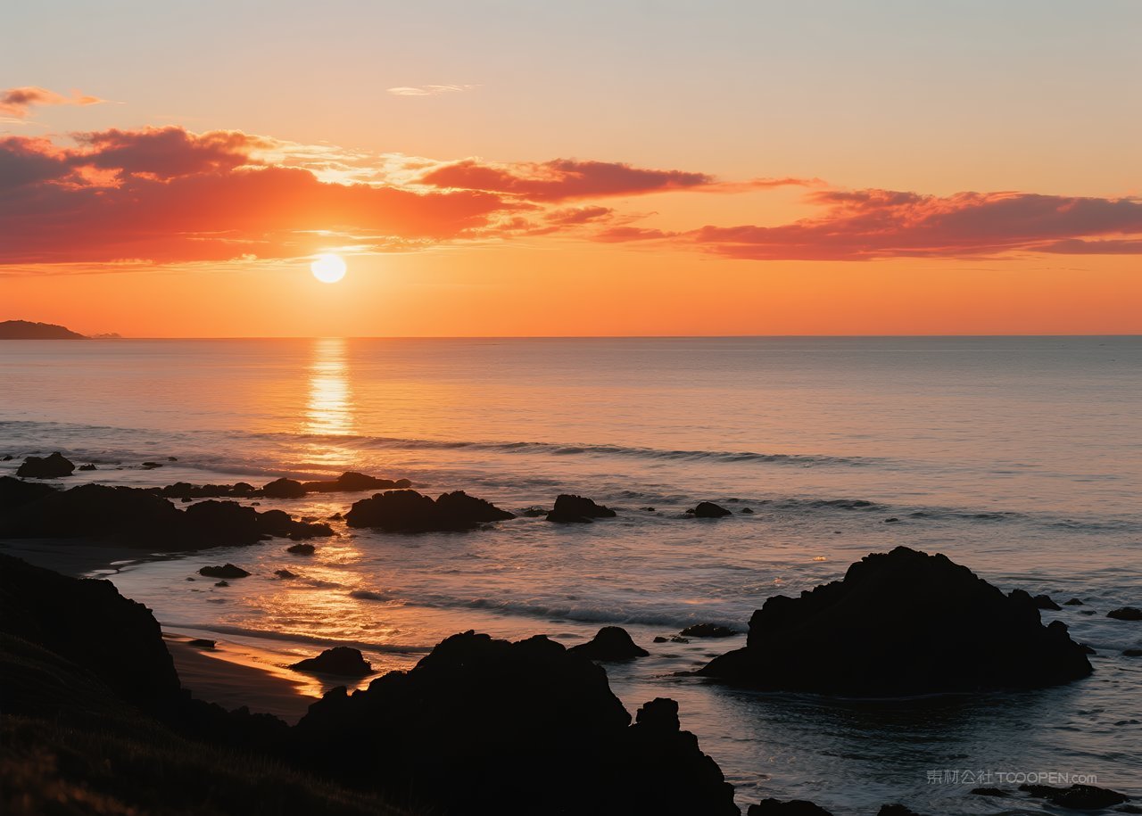 日落天空自然高清风景云彩唯美云层