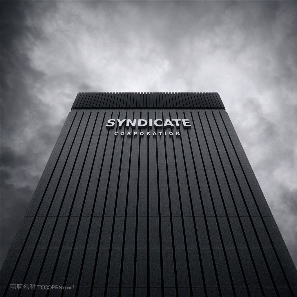 企业标志公司门头立体logo样机