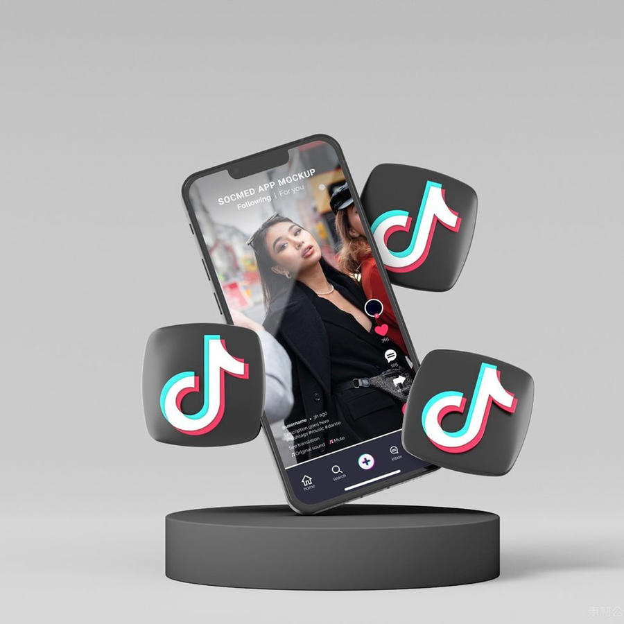 tiktok元素苹果手机样机