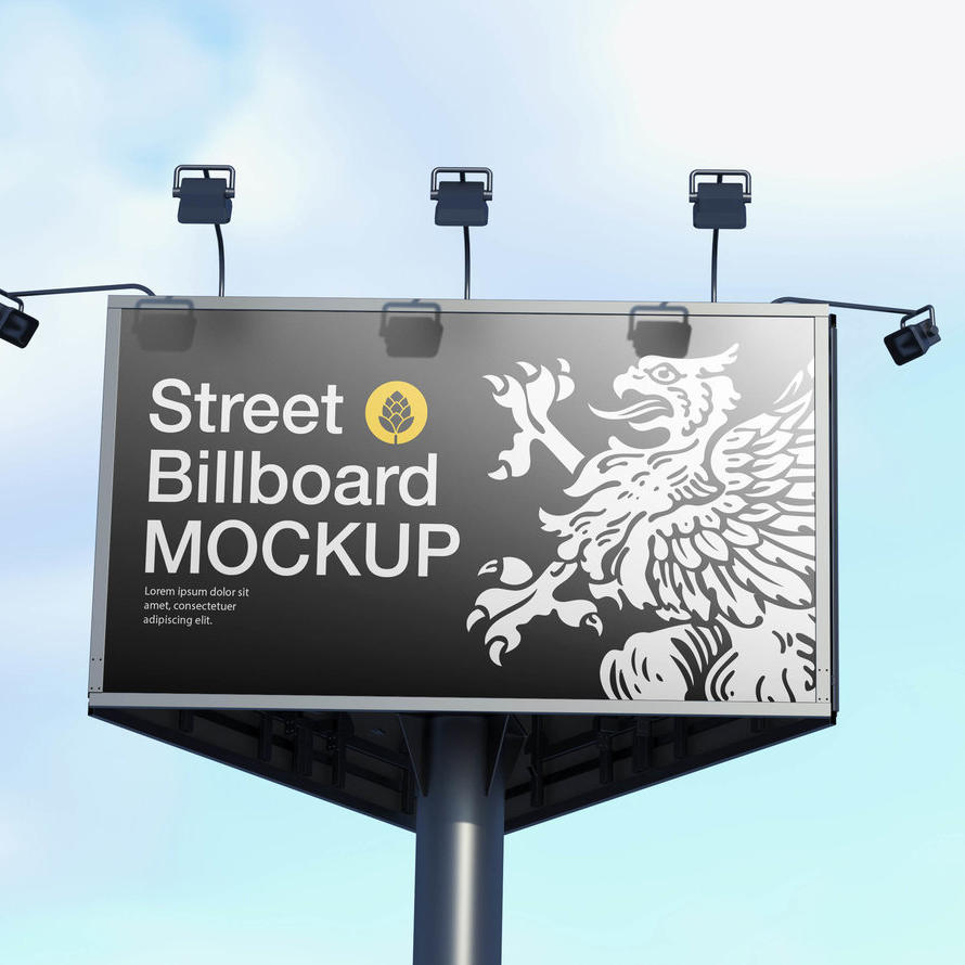 高速公路广告牌样机