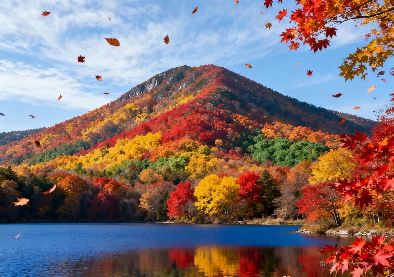 唯美风景山水山峰天空湖泊自然群山
