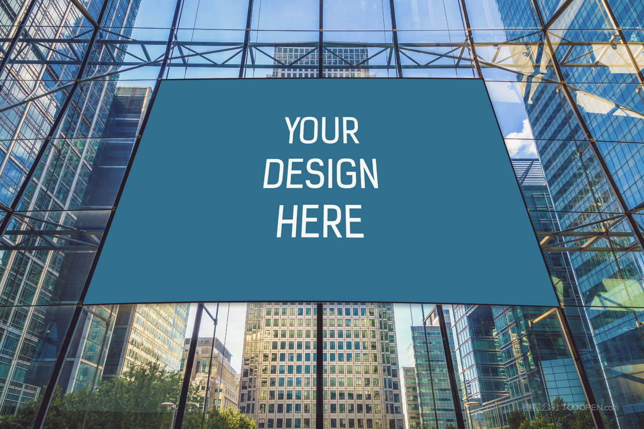 大型户外广告牌高层楼体广告样机 (14)