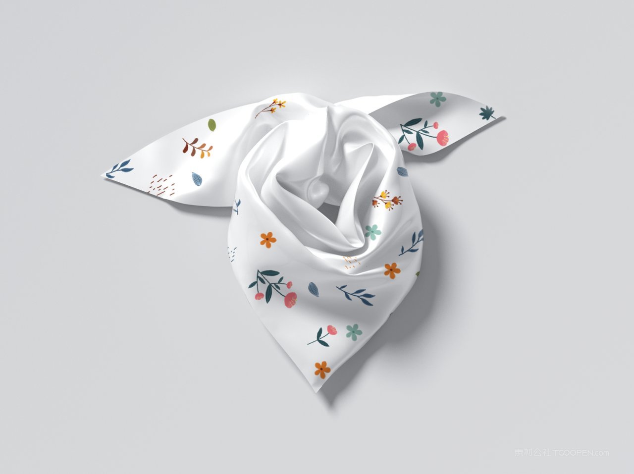 【2140期】方形3d质感丝巾图案展示样机 (3)