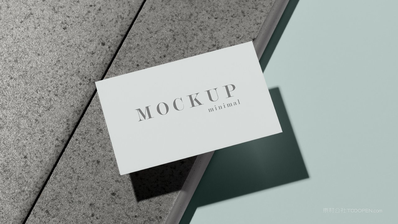 文艺白名片光影场景样机