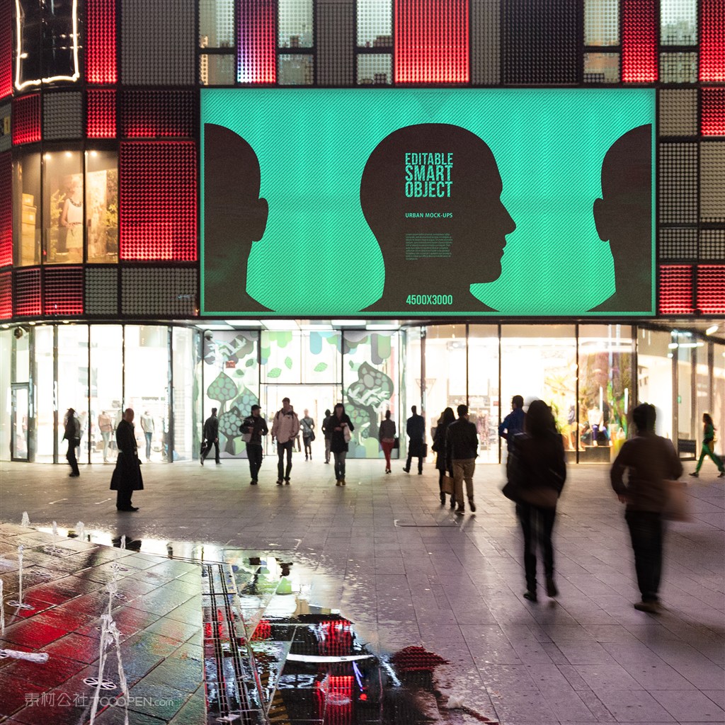 商场大屏幕广告样机