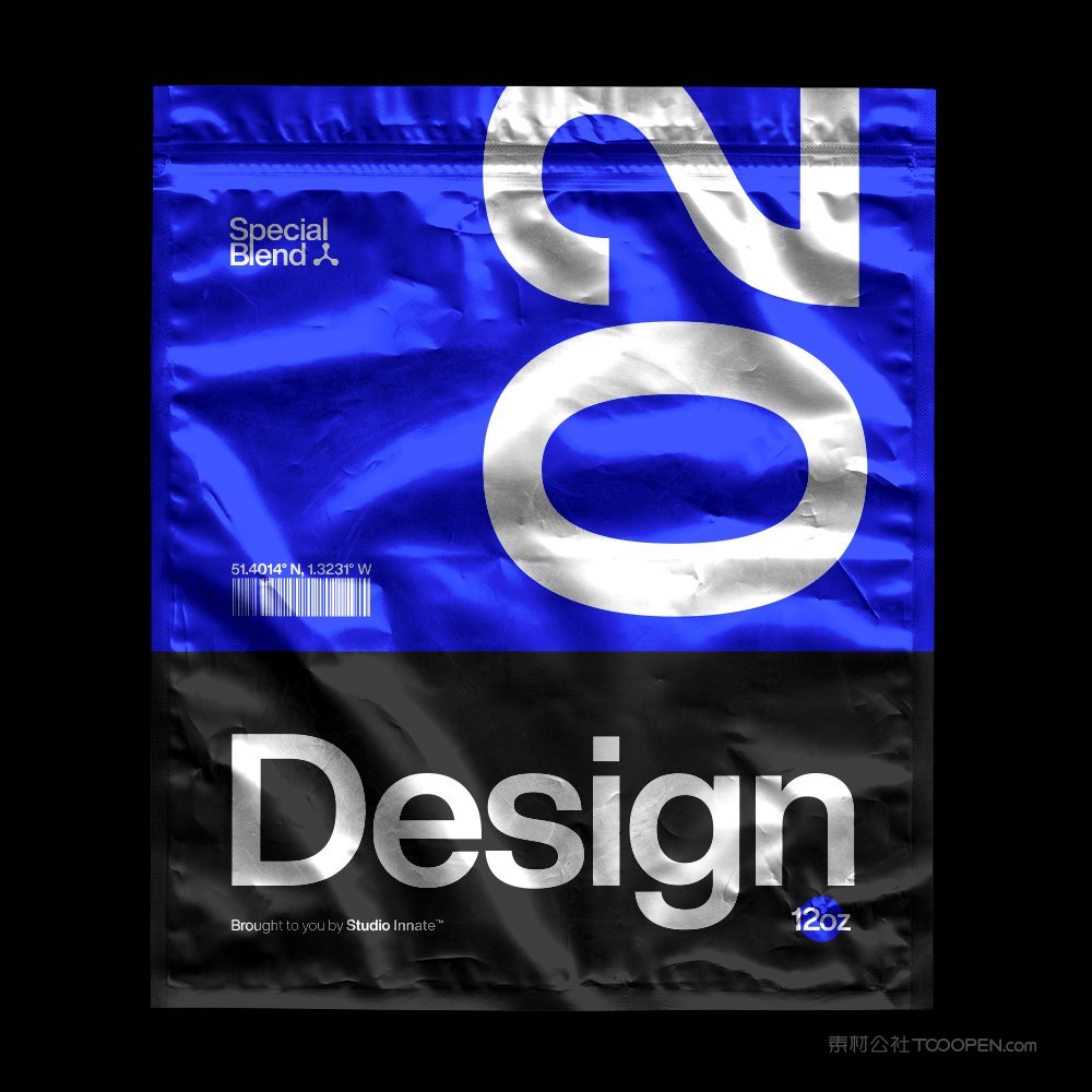 【2105期】高质量的铝箔包装袋psd样机