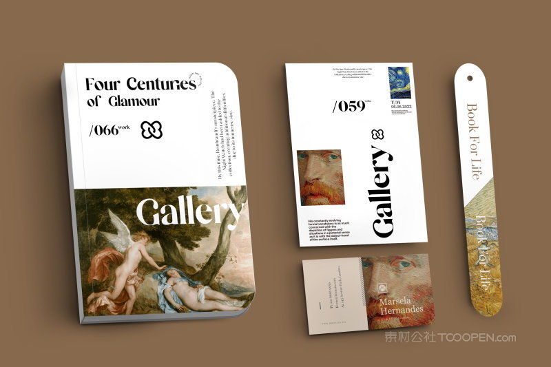 美术艺术展览馆DM单光盘封面册子画册名片书签宣传单海报折页样机