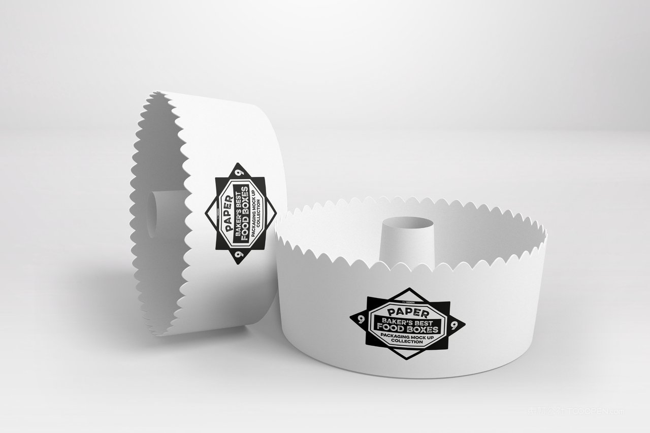 烘焙蛋糕面包店食品纸质包装贴图样机 (16)