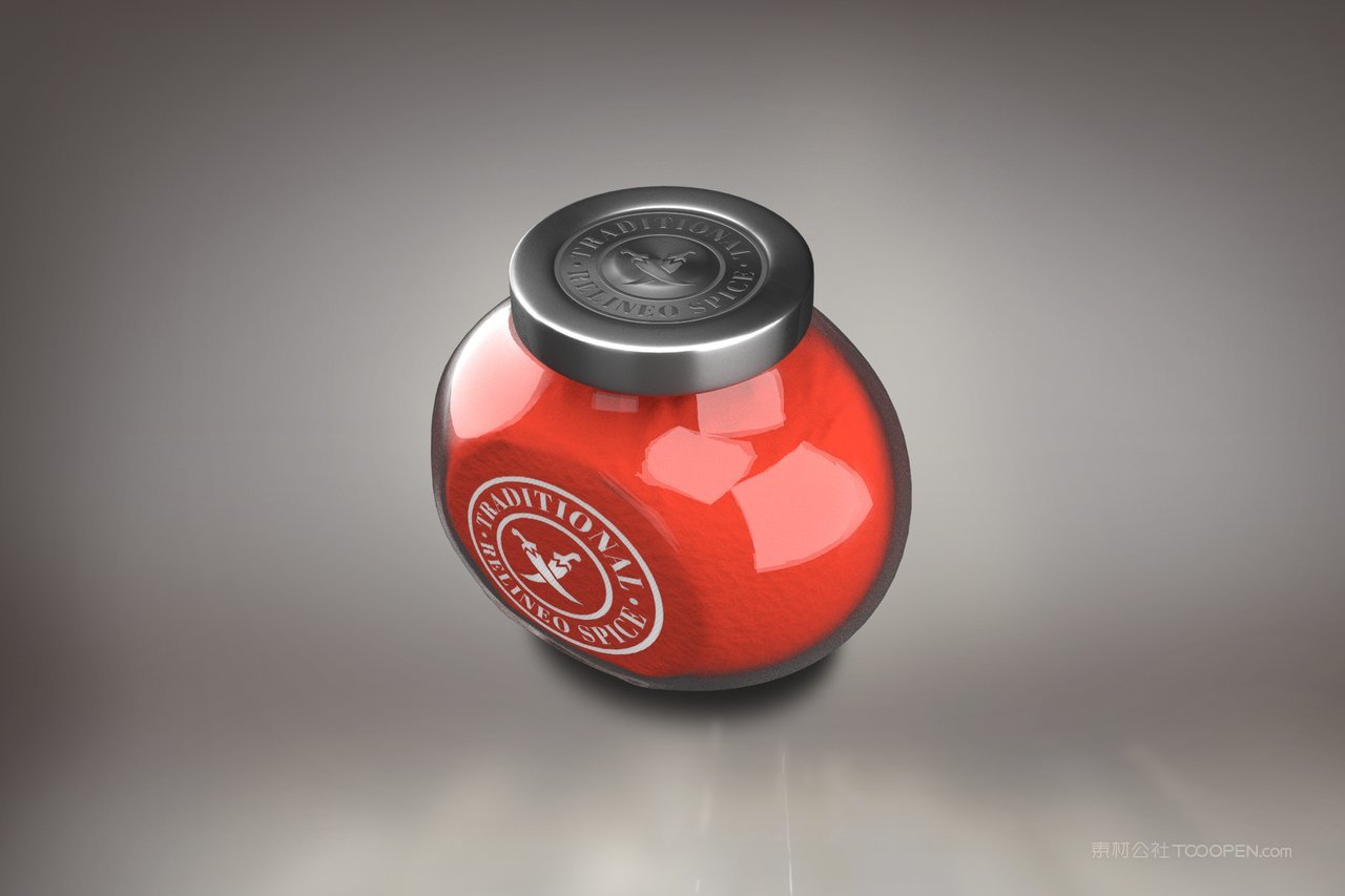 调料酱类罐头玻璃罐装包装展示样机 (13)