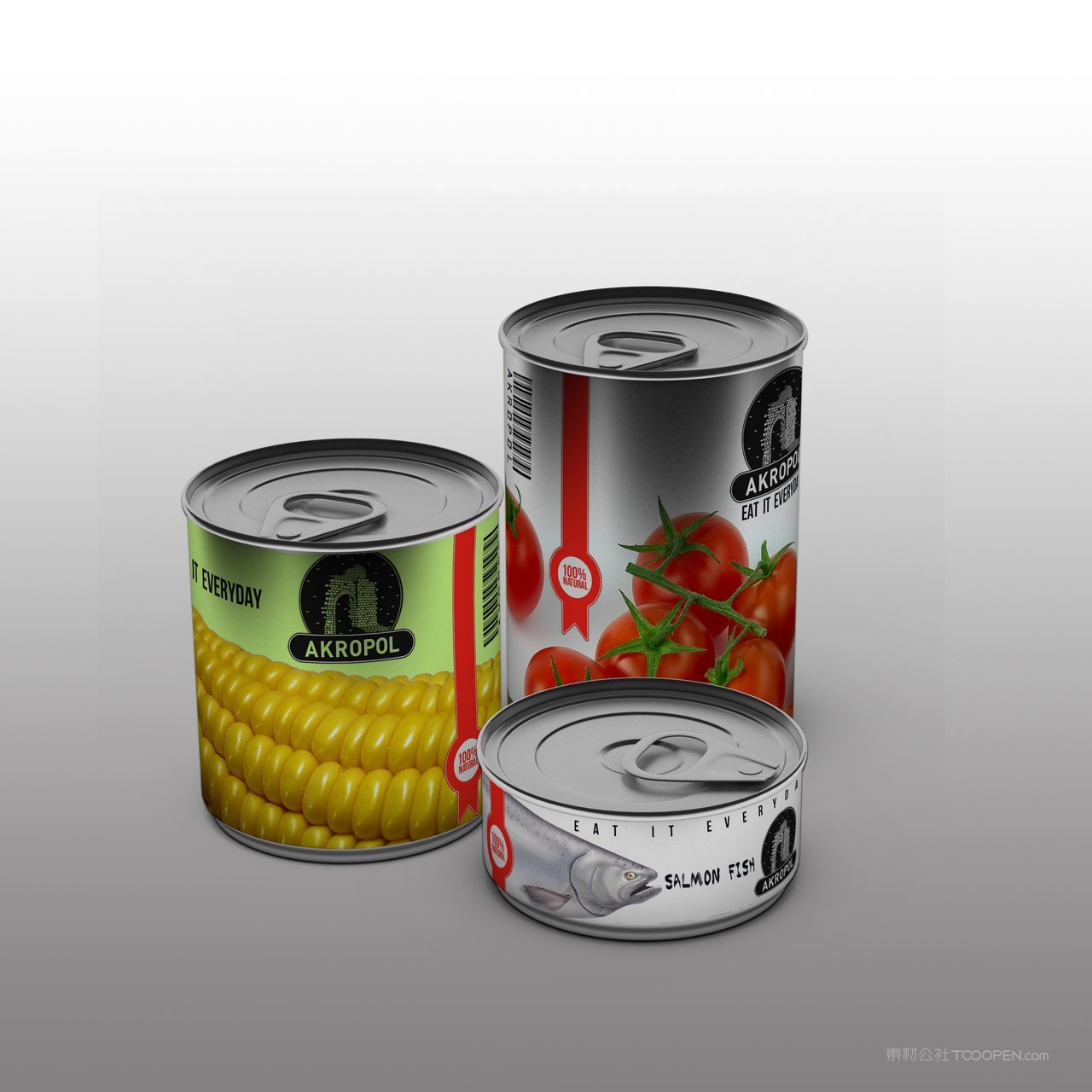 番茄酱罐头食品包装罐形包装展示样机 (12)