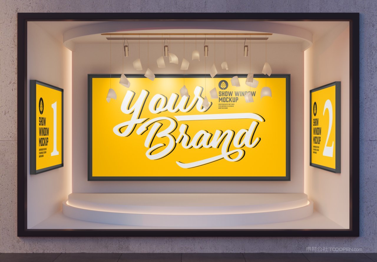 商品橱窗展示样机