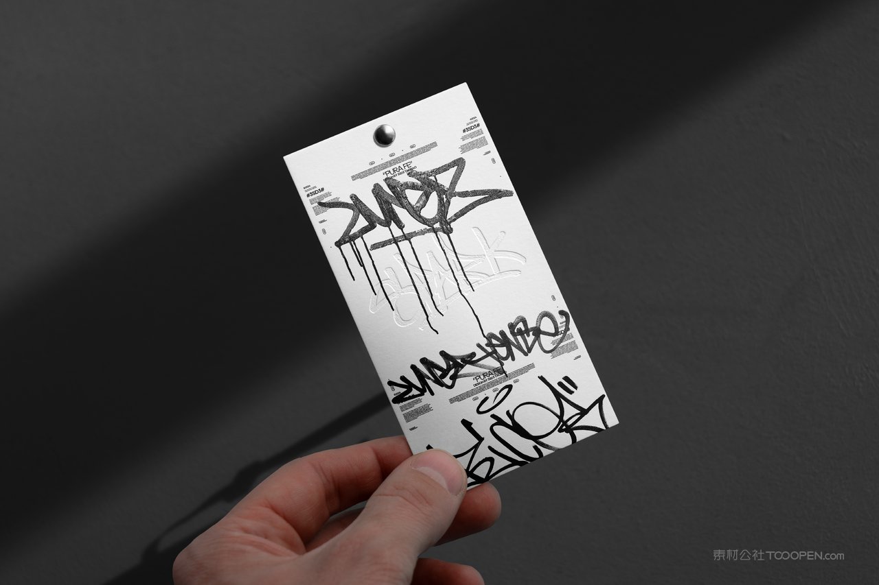 街头服装品牌vi模特卫衣t恤海报帽子海报吊牌ps贴图样机 (13)