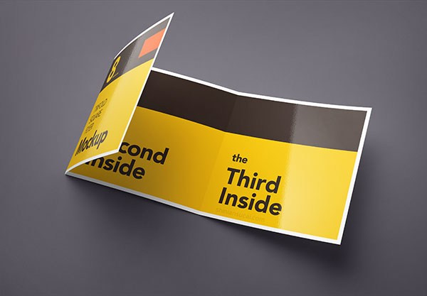 三折页样机模板