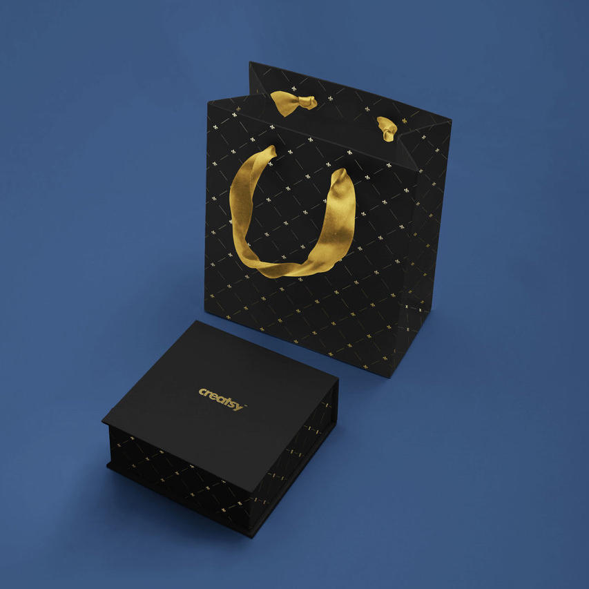 黑色质感高级首饰盒样机 (9)