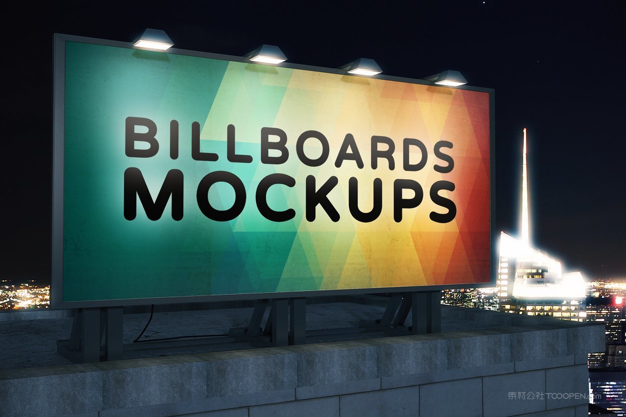 户外广告牌样机