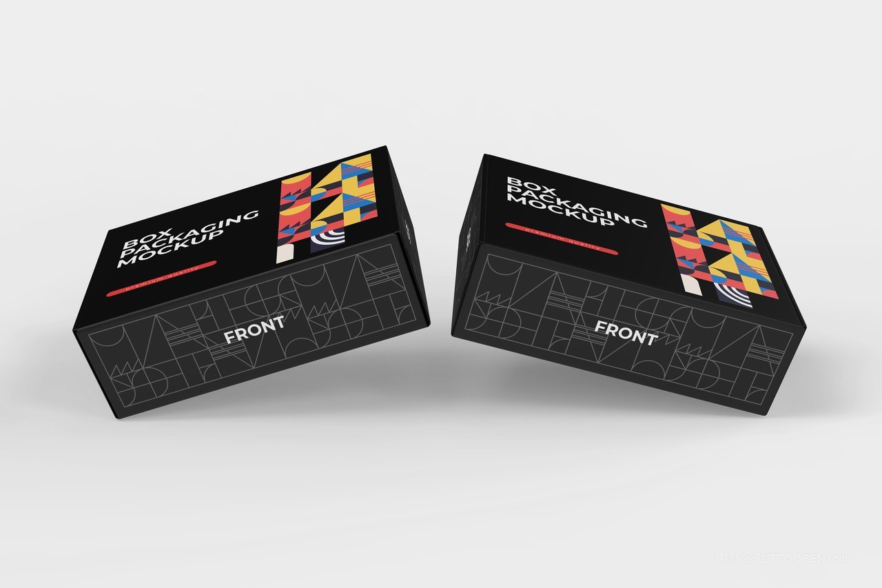 【2064期】飞机盒纸盒贴图样机 (17)