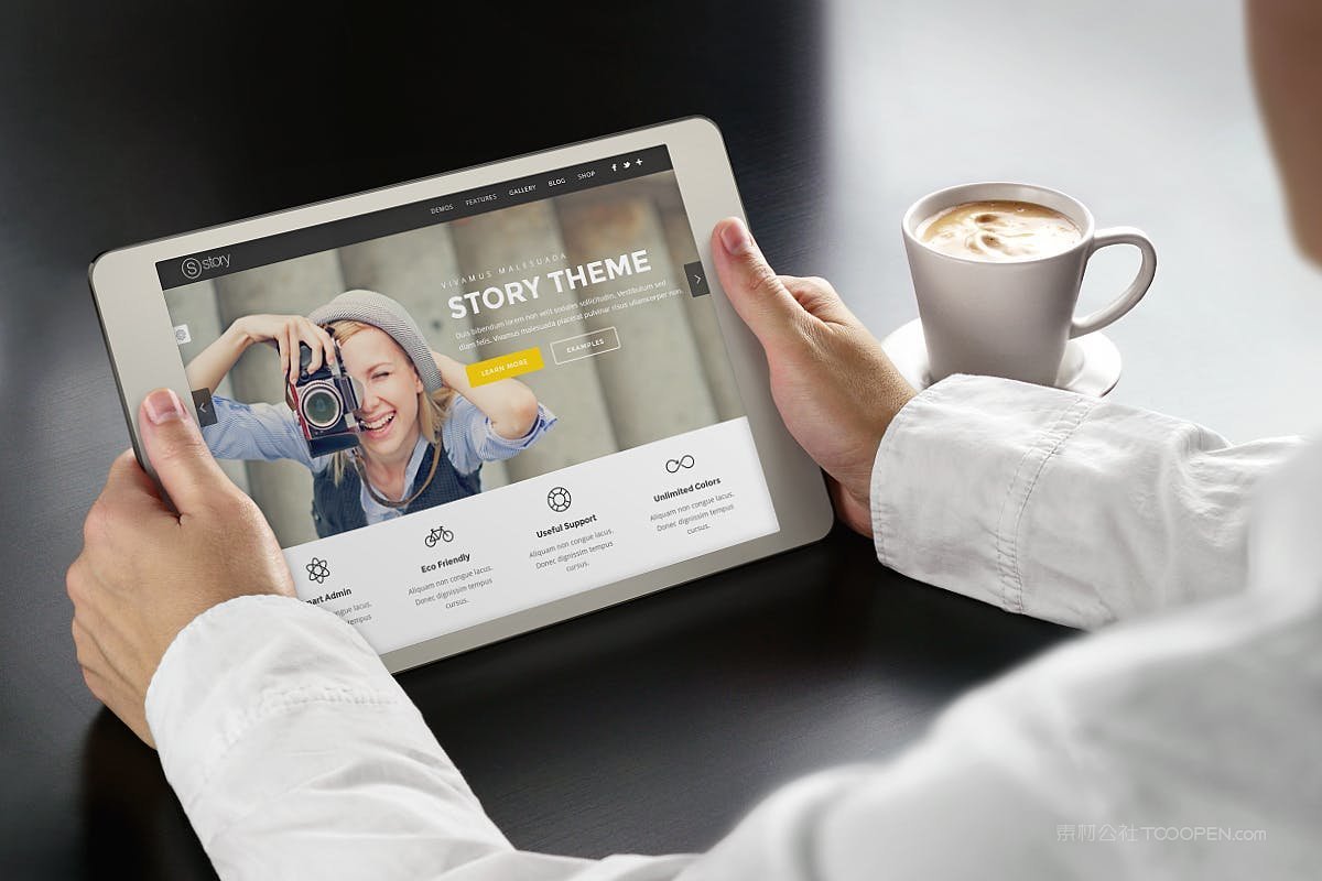 手持ipad屏幕样机