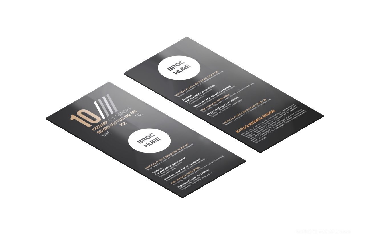 简洁商务黑卡片名片企业ps样机 (8)