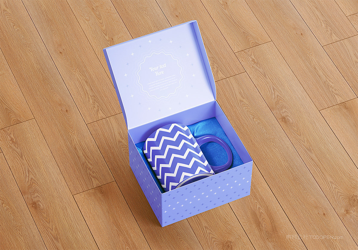 马克杯包装盒样机